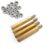 Postes de metal 30mm 4 pzas