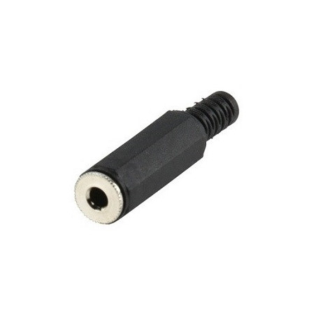 Jack 6.3mm placa negro CA-060PS