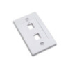 Placa de pared para 2 conectores RJ45 P115-2