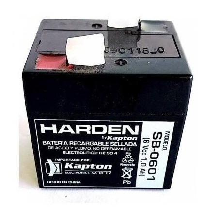 Batería de ácido sellada 6V 1A SB-0601