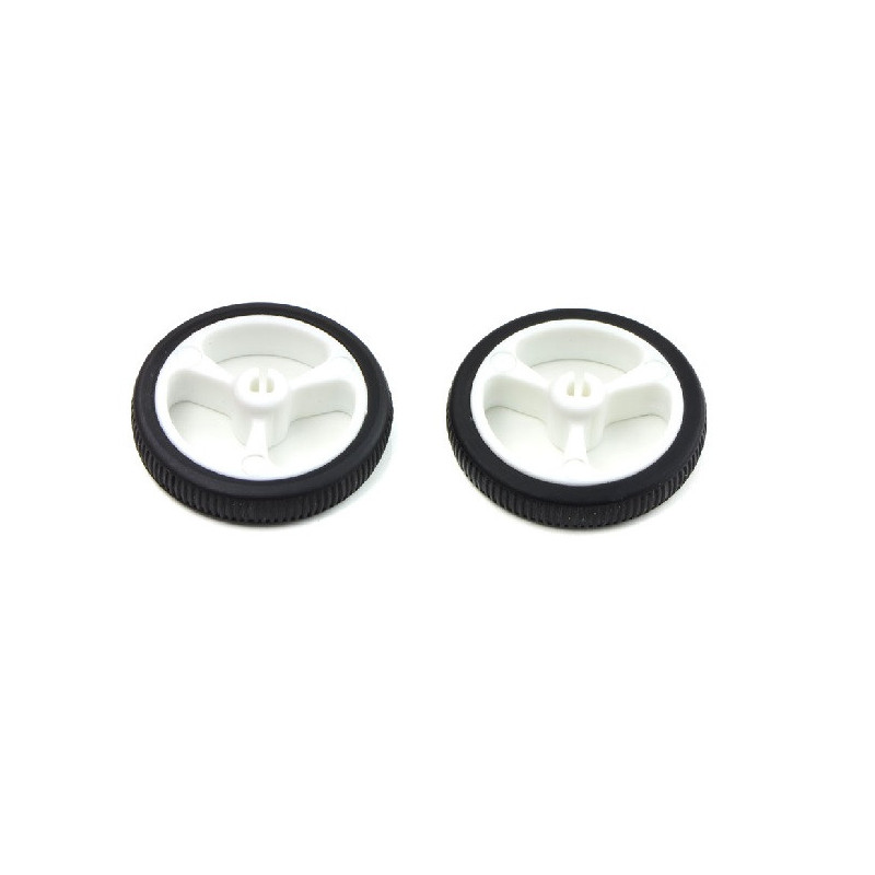 Par de ruedas 32x7mm - Blanco 1088 Pololu