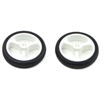Par de ruedas 32x7mm - Blanco 1088 Pololu