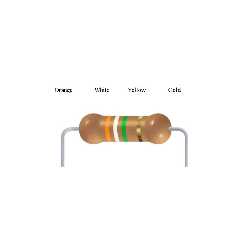 3.9M Ohm 0.5W