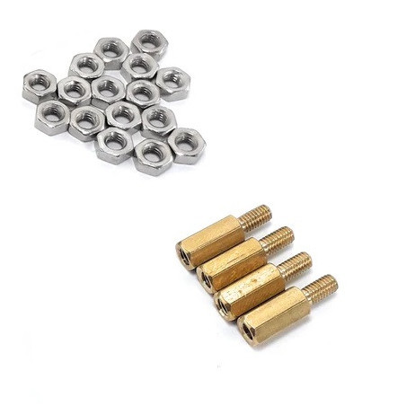 Postes de metal 10mm 4pz con tuerca