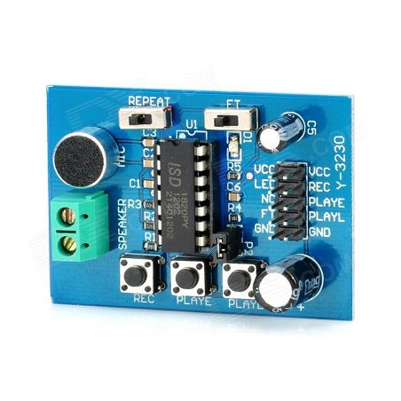 Módulo grabador de audio y voz ISD1820