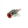 Jack RCA metalico rojo para gabinete CA-145RD