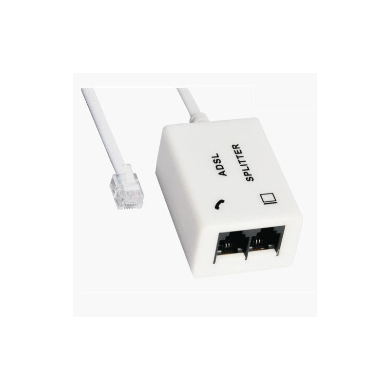 Divisor de Señal de Teléfono y Modem ADSL splitter