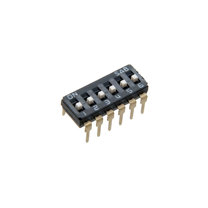 Dip-switch 6 fino DS-06L