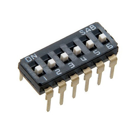 Dip-switch 6 fino DS-06L