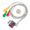 Kit módulo ECG AD8232 con cables para electrodos