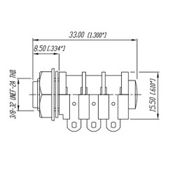 Jack 6.3mm estereo TRS CA-059