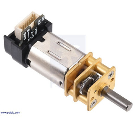 Micro Motorreductor metalico 12V 50:1 HPCB con enc