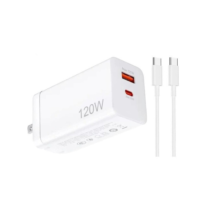 Cargador 2 en 1 USB 120W