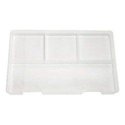 Organizador transparente con charola