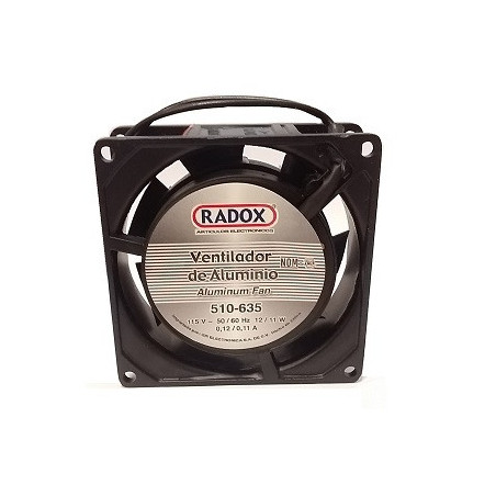 Ventilador de aluminio 4" 110-127v AC 50/60Hz