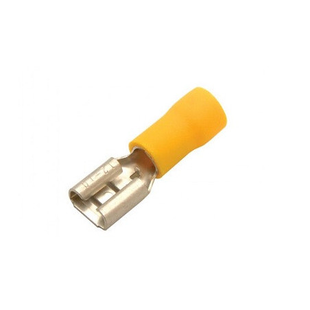 Zapata hembra forro amarillo cal. 16 a 22 CZ-031YL
