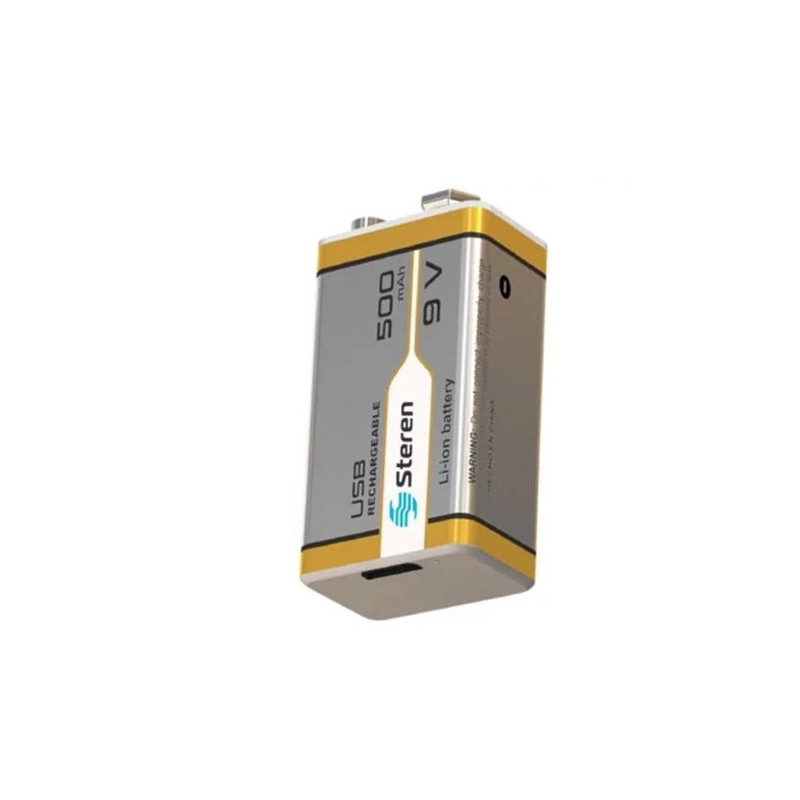 Bateria 9V 500 mAh USB
