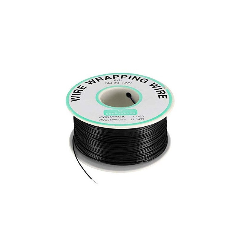 Rollo de wire wrapping wire negro
