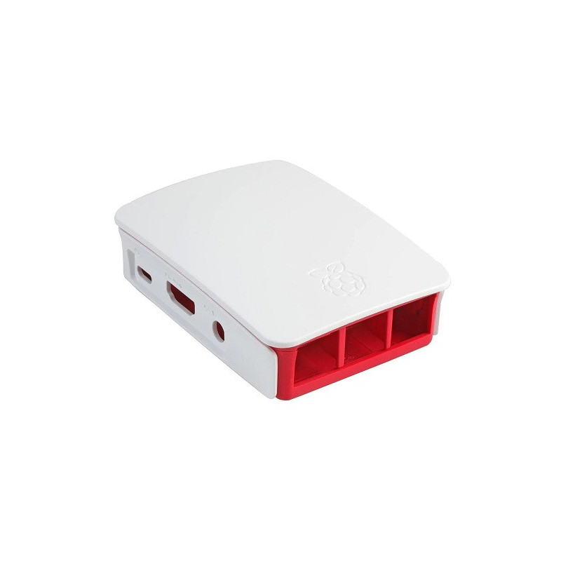 CASE Raspberry PI 3 rojo y blanco
