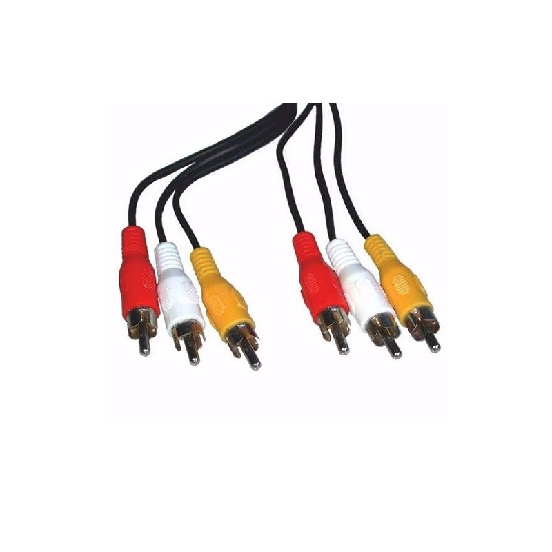 Cable 3 plug RCA- 3 plug RCA 4.5m 081-436