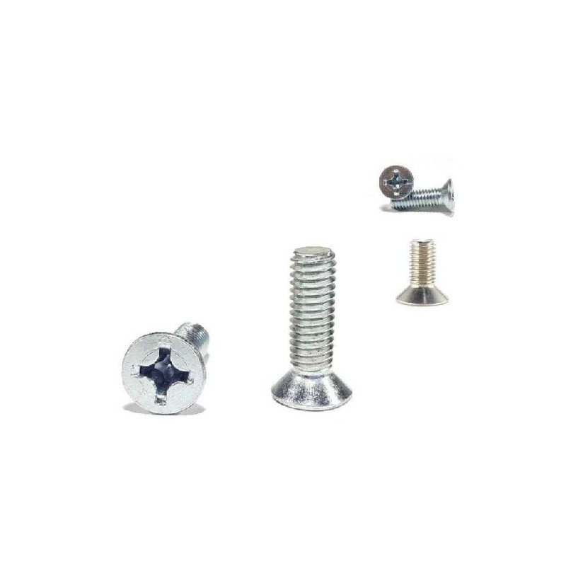 Tornillo cabeza plana Phillips M3x16