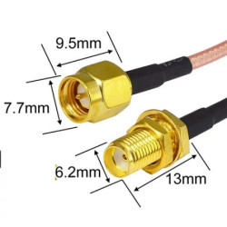 Cable SMA macho hembra