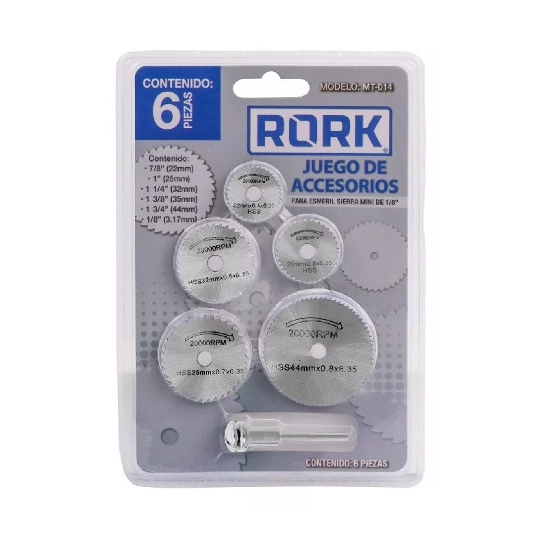 Juego de accesorios para esmeril sierra mini 1/8 M
