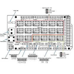 Shield Sensores Arduino Mega