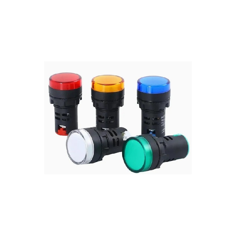 Indicador con piloto 24V azul