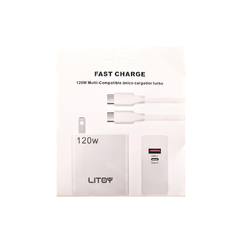 Cargador USB 2 en 1 120W