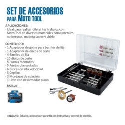 Set de Accesorios para Moto Tool 191571 AKSI