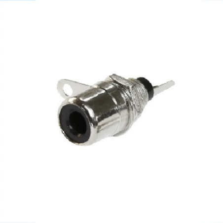 Jack RCA metalico negro para gabinete CA-145BK