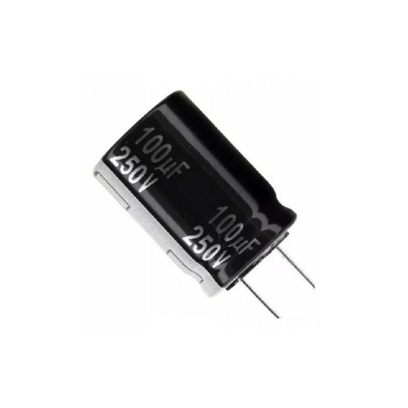 Capacitor electrolítico 100uF 250V