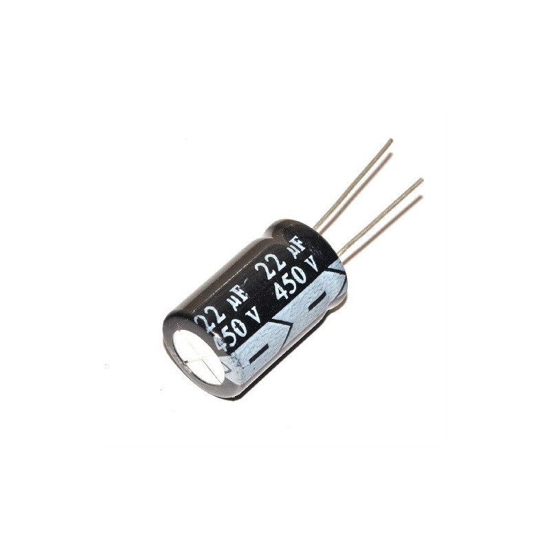 Capacitor electrolítico 22uF 450V