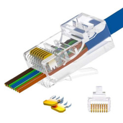 Conector de paso RJ45 Cat6...