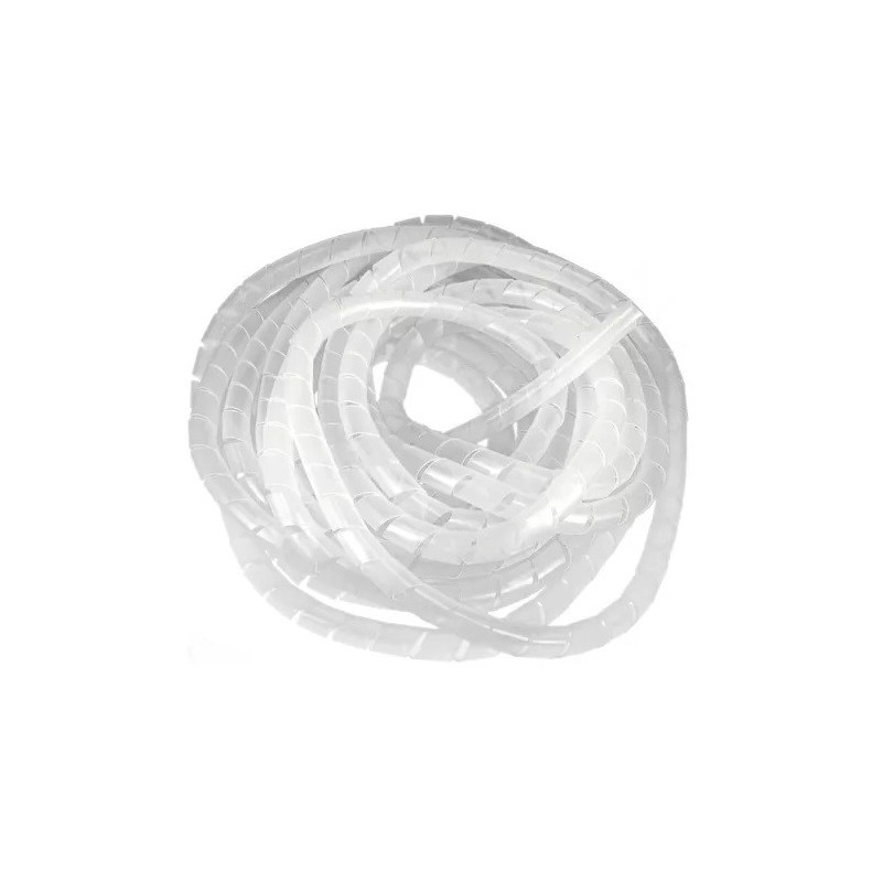 Protector antinudos transparente para cable 10m