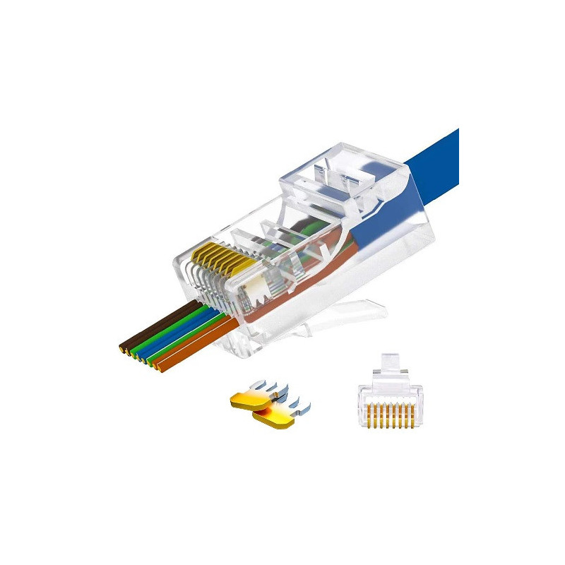 Conector de paso RJ45 Cat6 CR-019