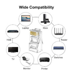 Conector de paso RJ45 Cat6 CR-019