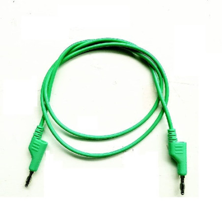 Cable banana banana apilable 1m reforzado verde