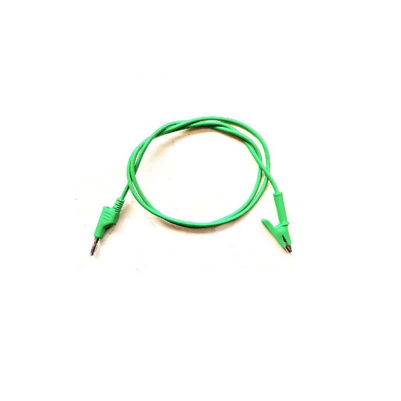 Cable banana caimán apilable 1m reforzado verde