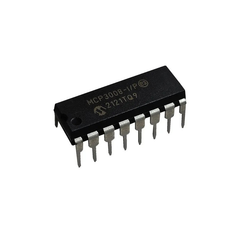 MCP3008 ADC de 8 Canales 10 bit con interfaz SPI