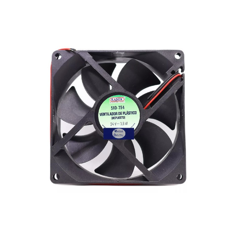 Ventilador DC 24V 3.8W de plastico