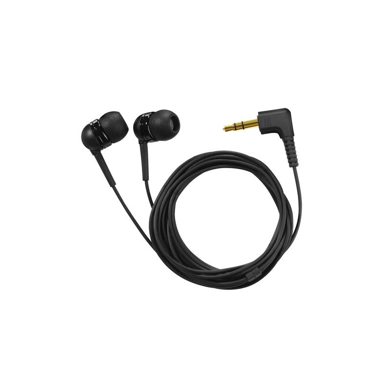 Audífonos sencillos negros y blancos