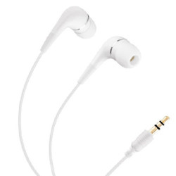 Audífonos sencillos negros y blancos