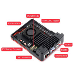 Case Raspberry PI 5 Argon NEO 5 BRED con ventilador