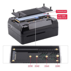 Case Raspberry PI 5 Argon NEO 5 BRED con ventilador