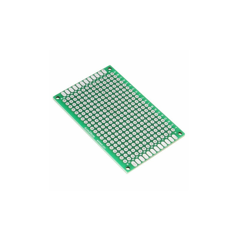 Fenolica 4x6 multiperforada verde doble cara