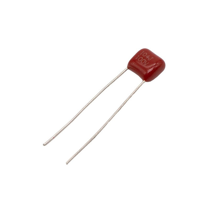 Capacitor poliéster 100nF 100V 103