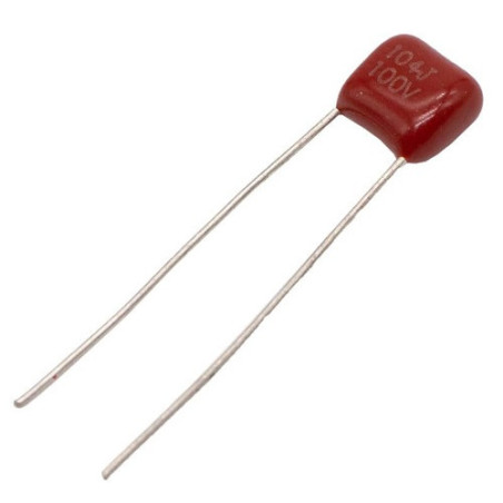 Capacitor poliéster 100nF 100V 103